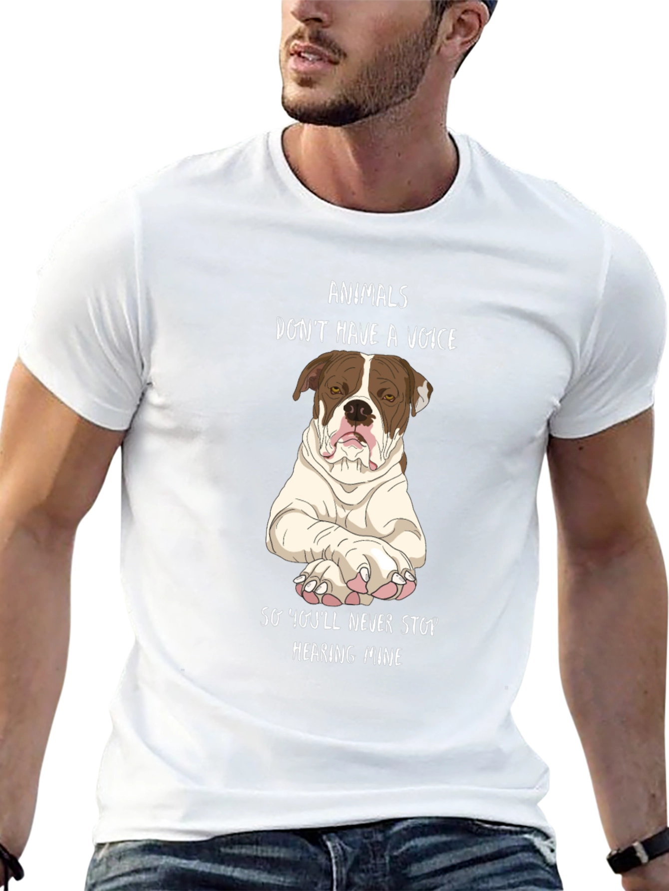 Animals Dont Have A Voice Graphic Tee