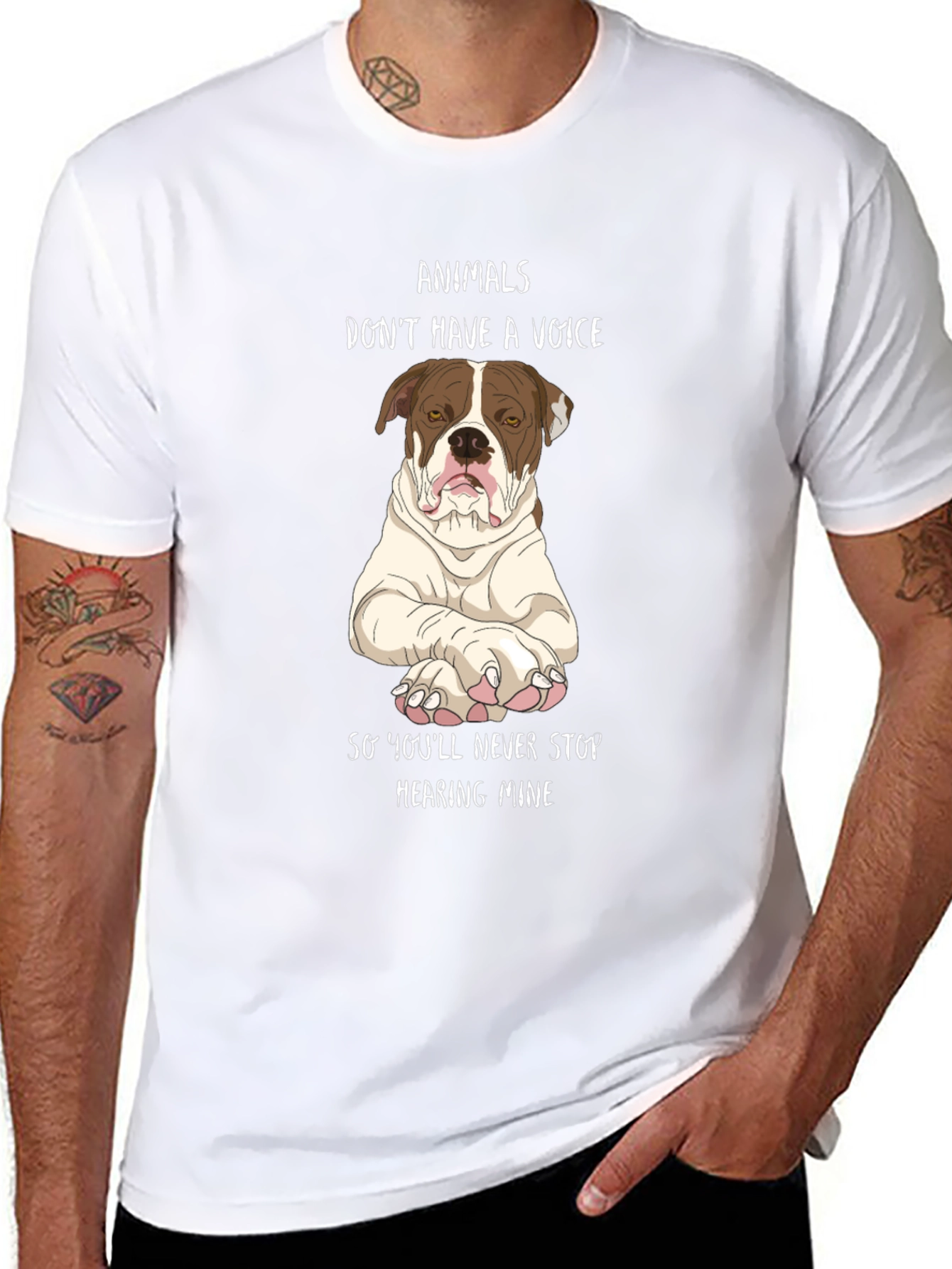 Animals Dont Have A Voice Graphic Tee