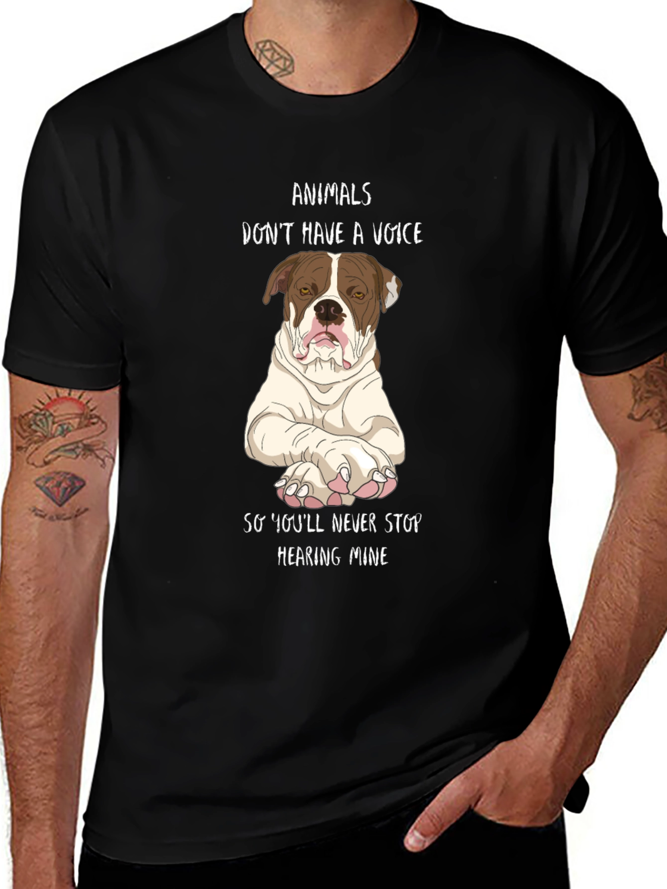 Animals Dont Have A Voice Graphic Tee
