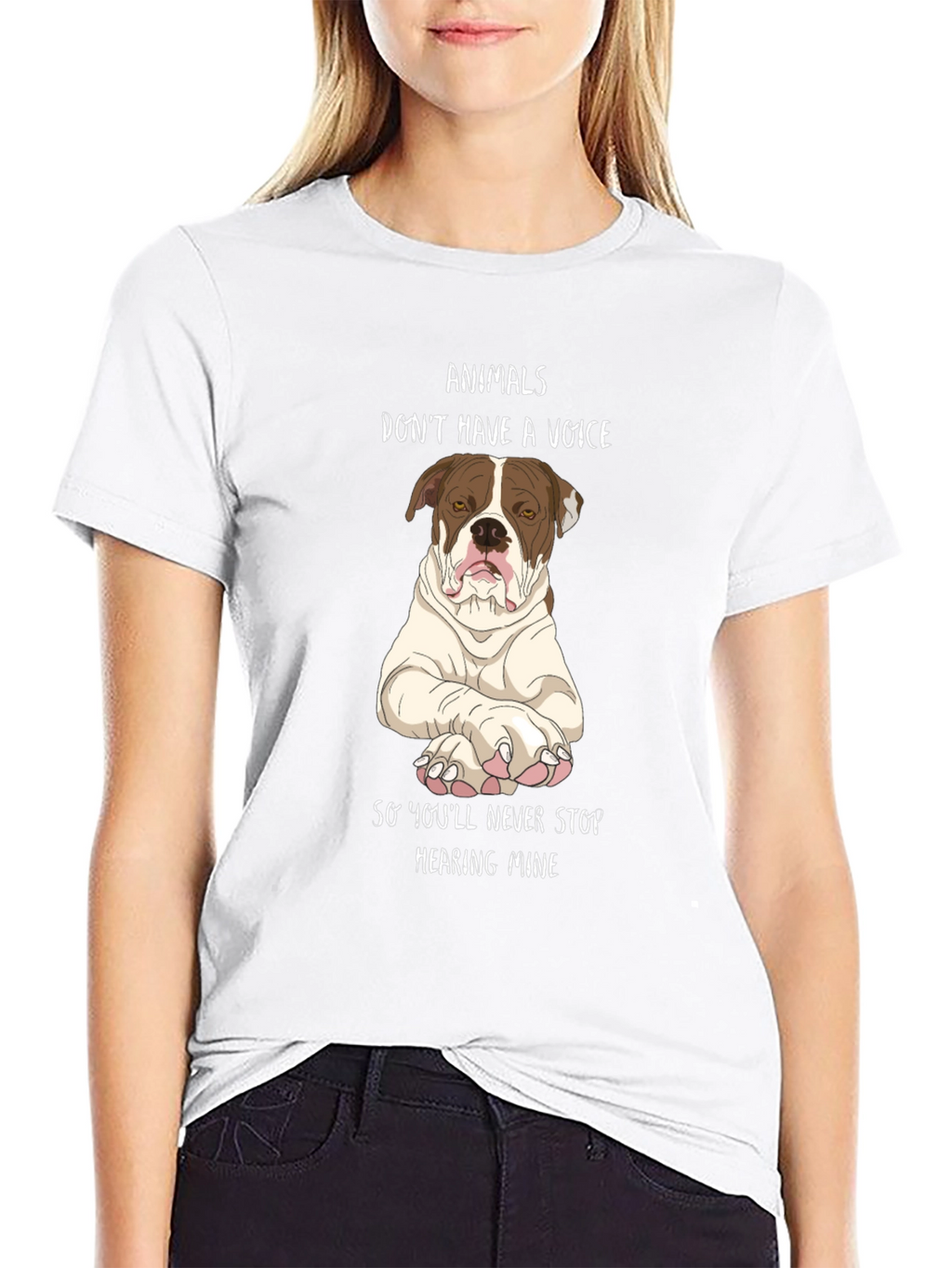 Animals Dont Have A Voice Graphic Tee