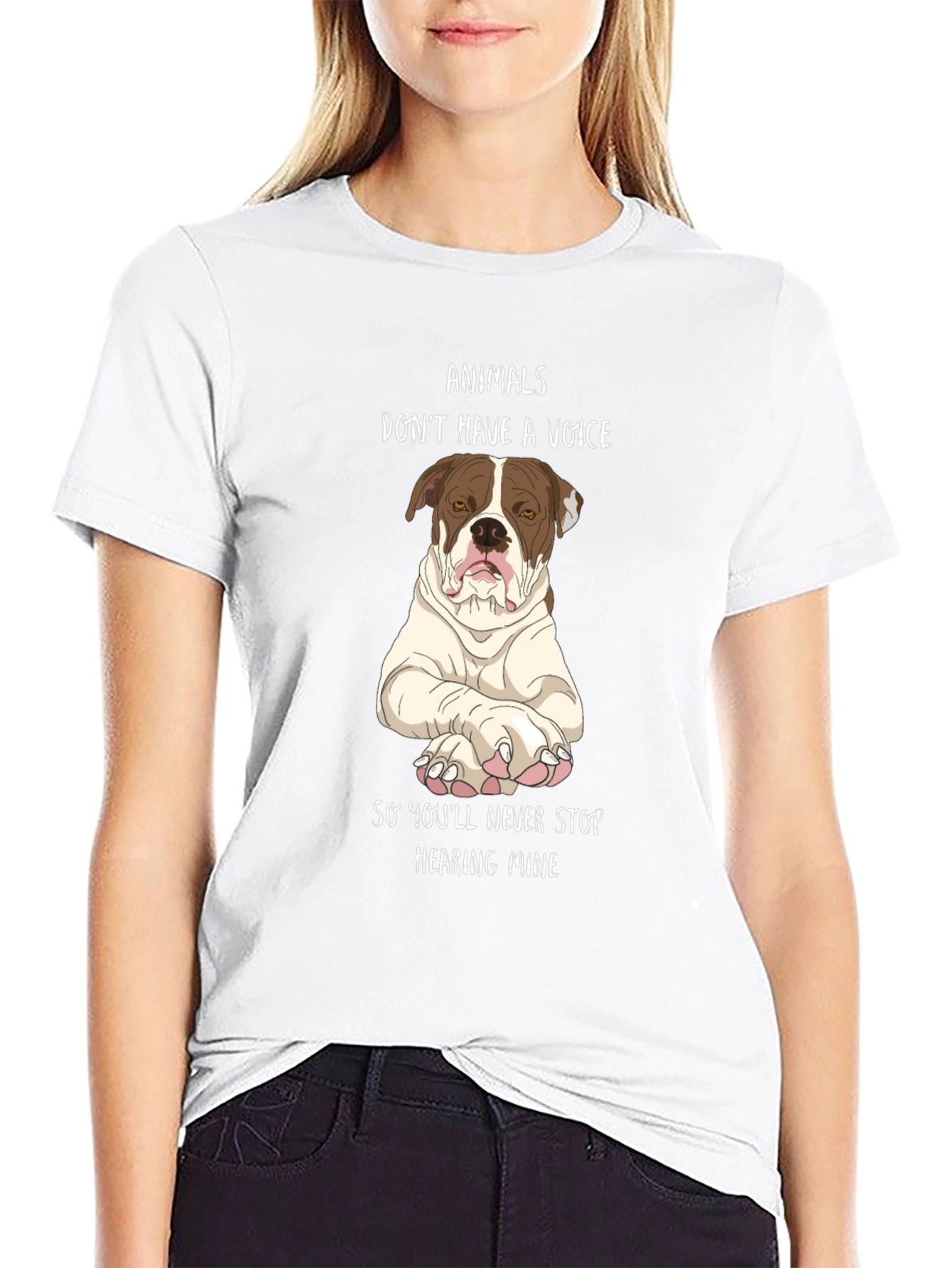 Animals Dont Have A Voice Graphic Tee