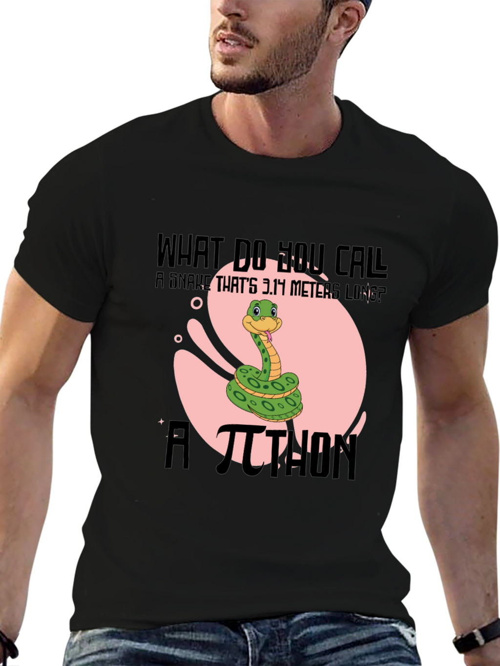 Pi-thon Humor T-Shirt