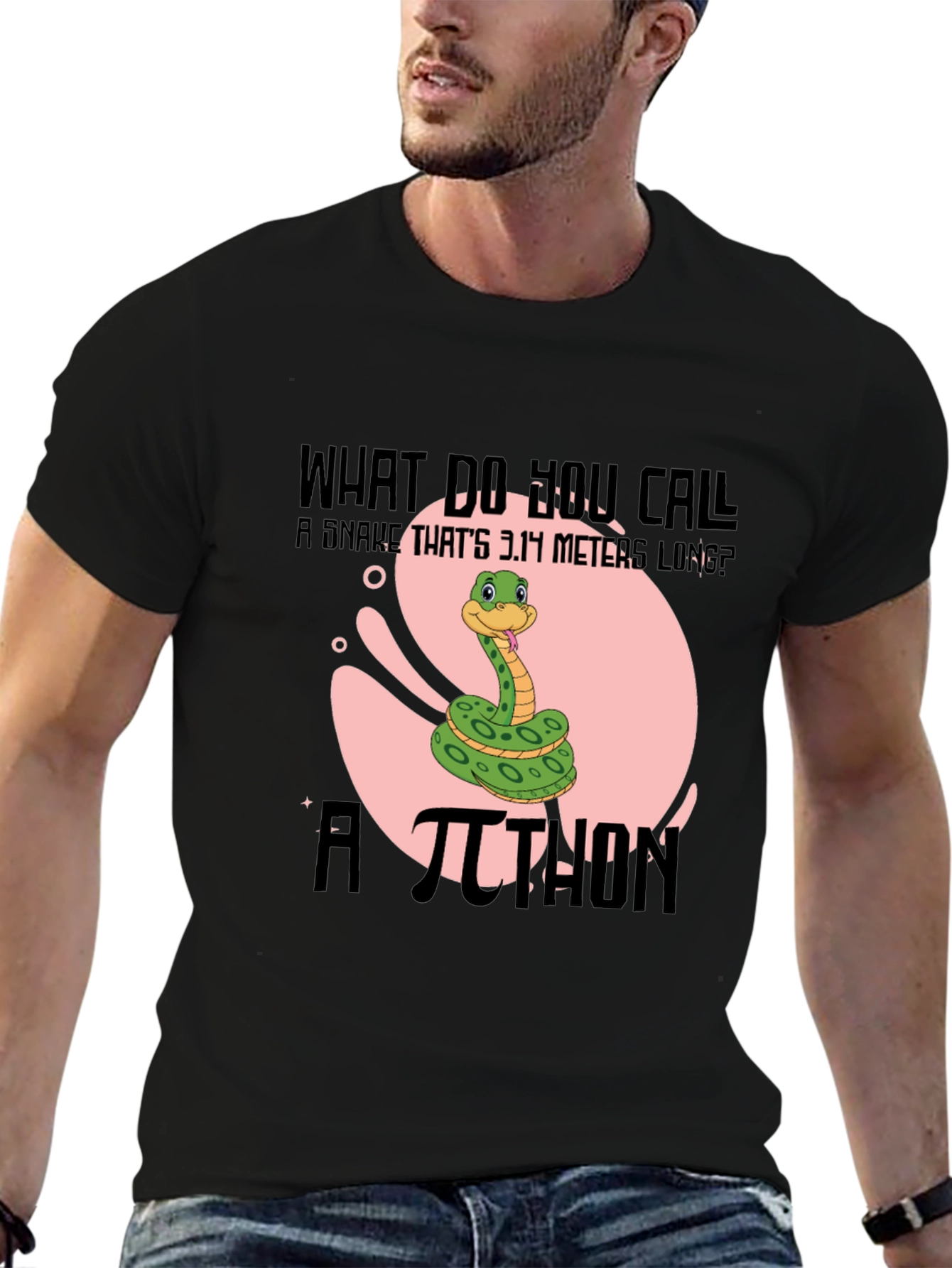 Pi-thon Humor T-Shirt
