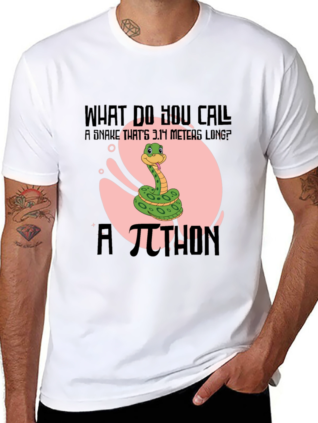 Pi-thon Humor T-Shirt