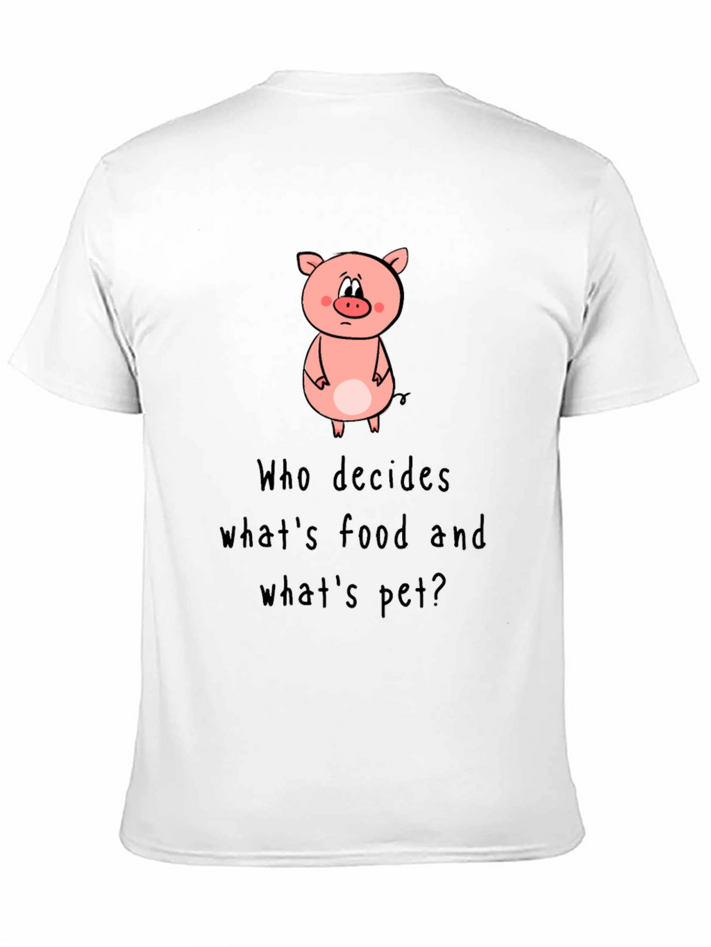Pig Food or Pet Black Graphic Tee