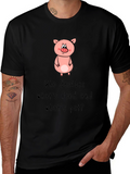 Pig Food or Pet Black Graphic Tee