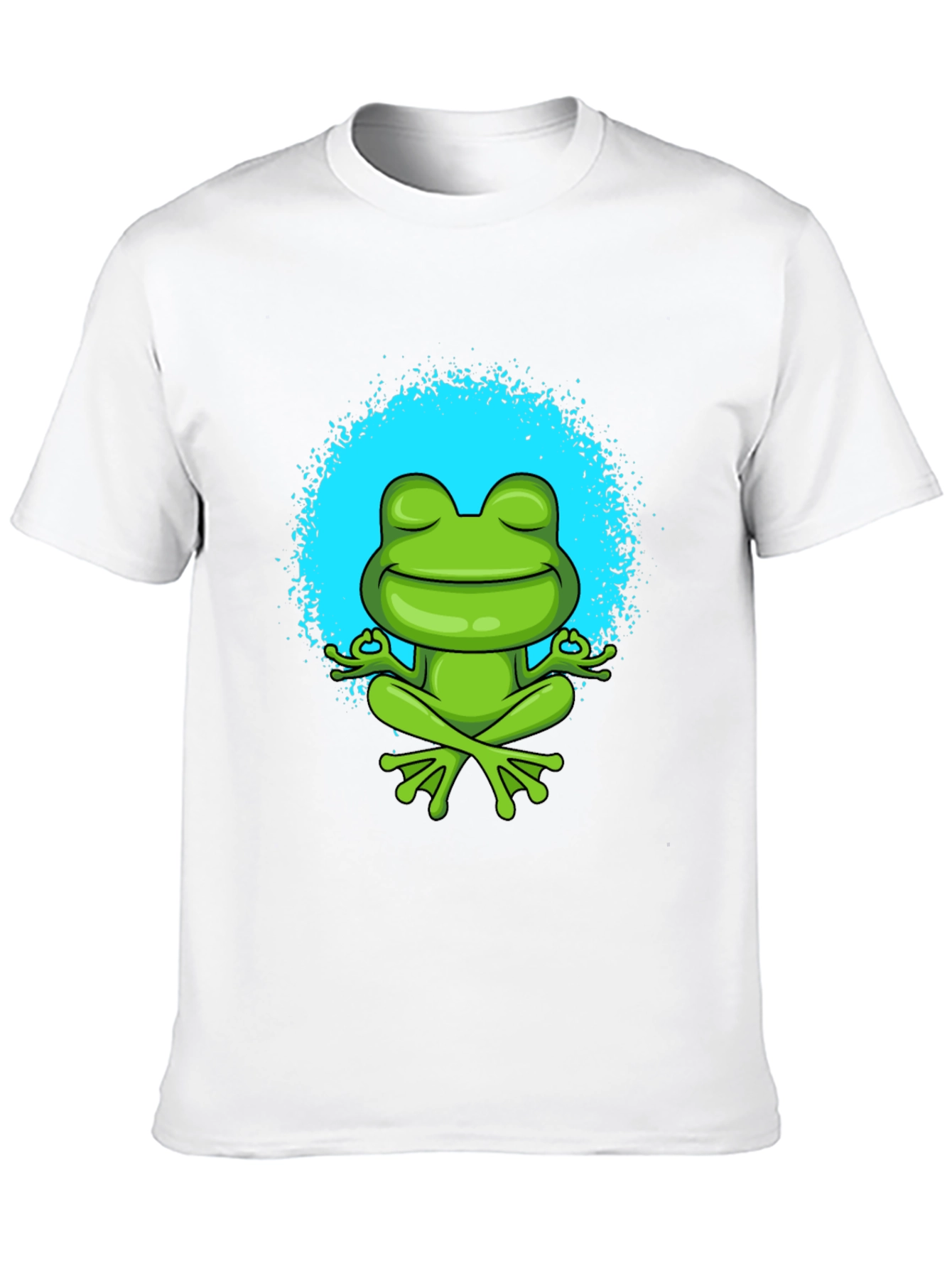 Meditating Frog Graphic Tee - Zen Style Shirt