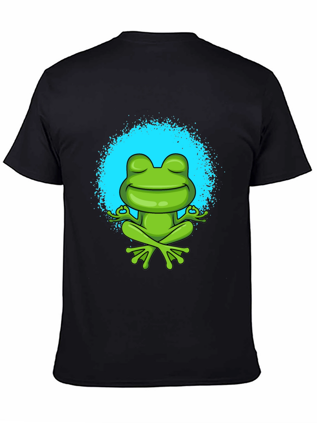 Meditating Frog Graphic Tee - Zen Style Shirt