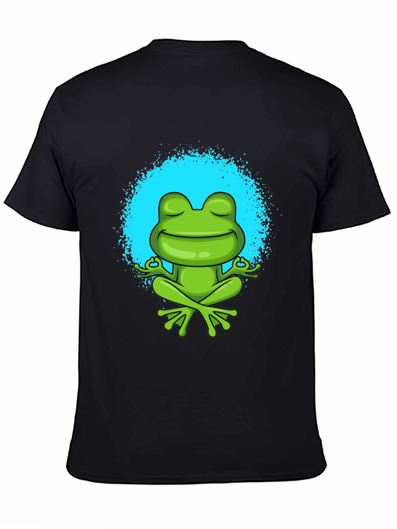 Meditating Frog Graphic Tee - Zen Style Shirt
