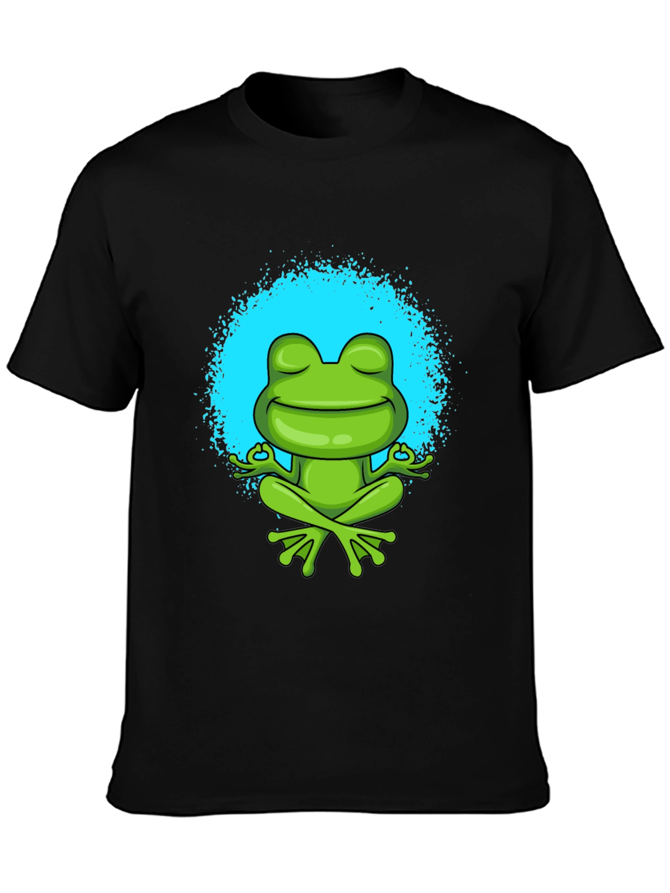 Meditating Frog Graphic Tee - Zen Style Shirt