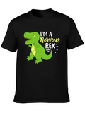Nervous Rex T-Shirt - Funny Dinosaur Graphic Tee
