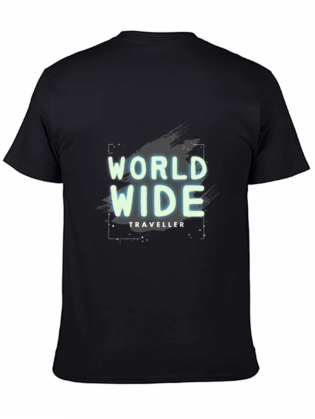 World Wide Traveller Black T-Shirt