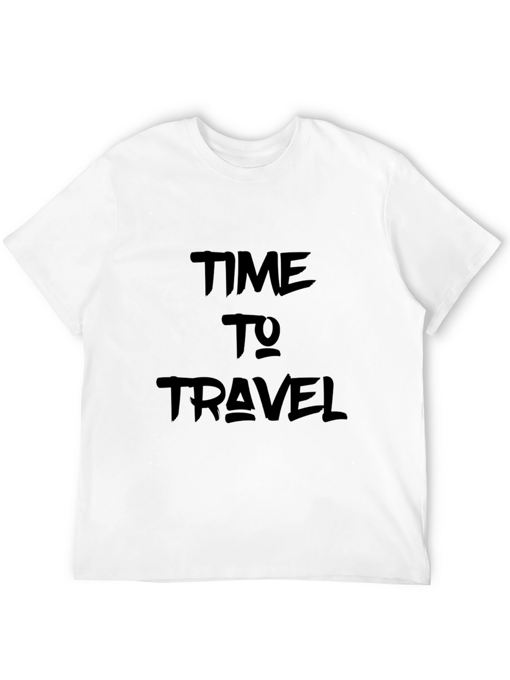 Time to Travel Graphic Black Tee