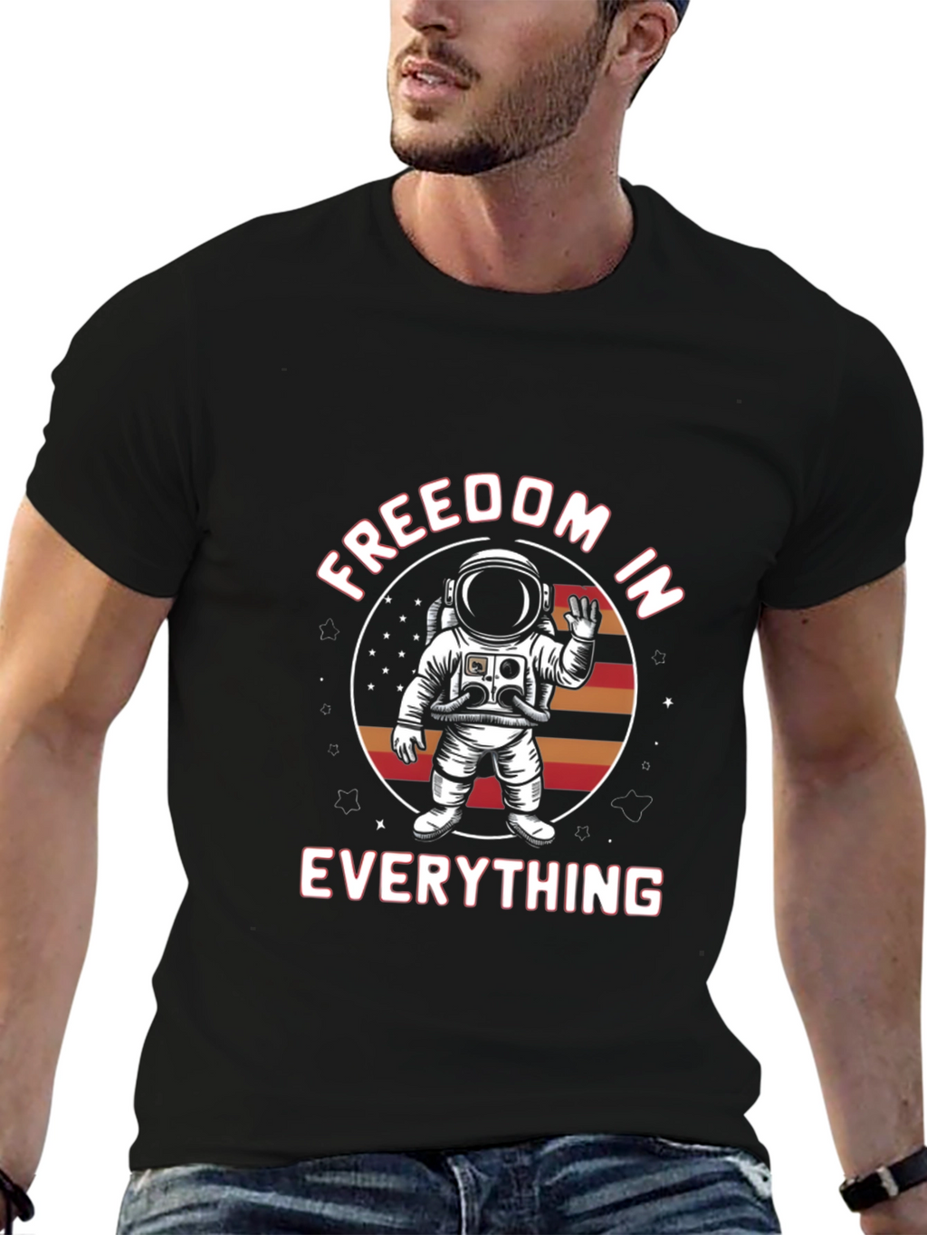 Freedom In Everything Astronaut Graphic Tee