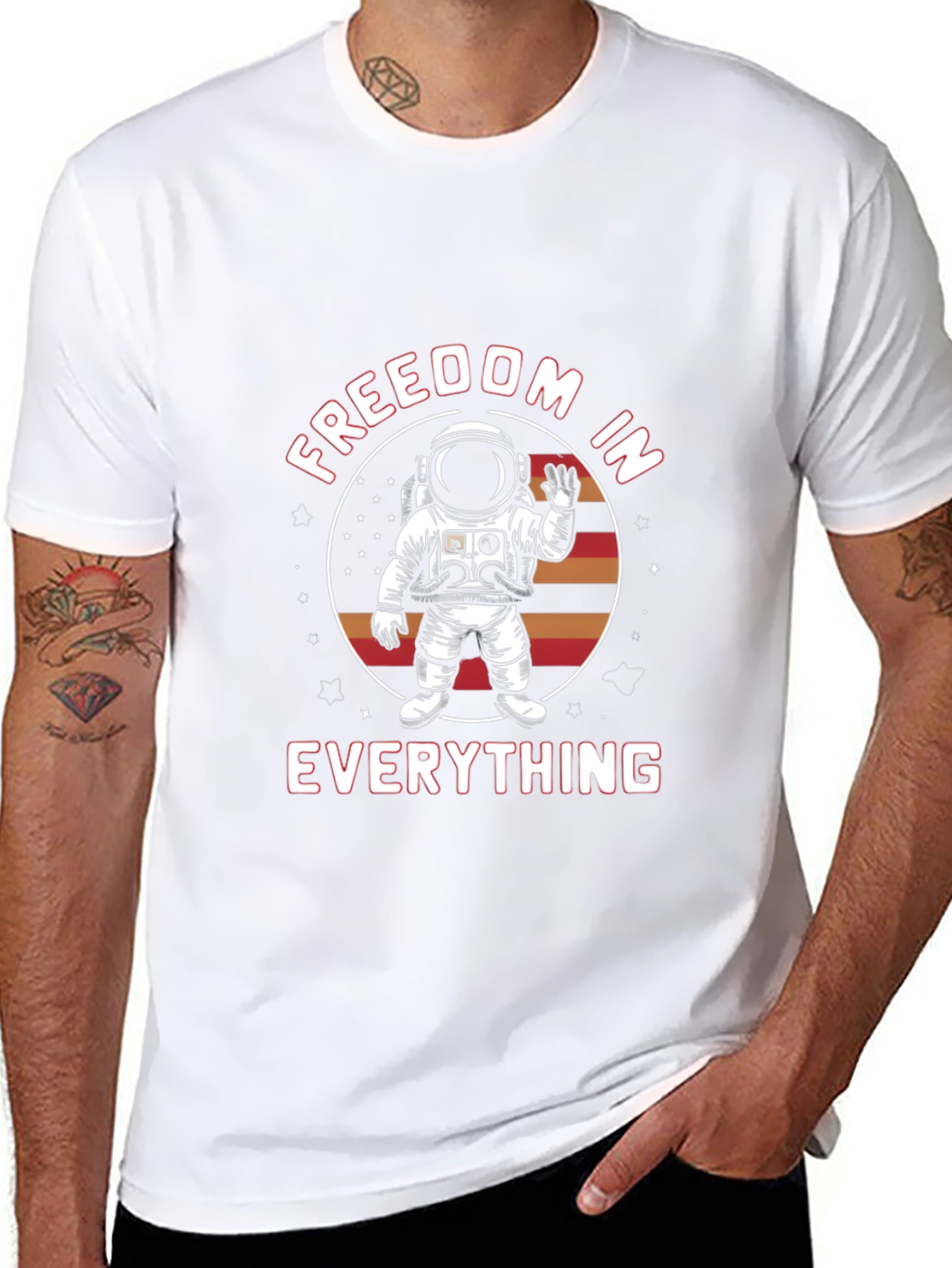 Freedom In Everything Astronaut Graphic Tee