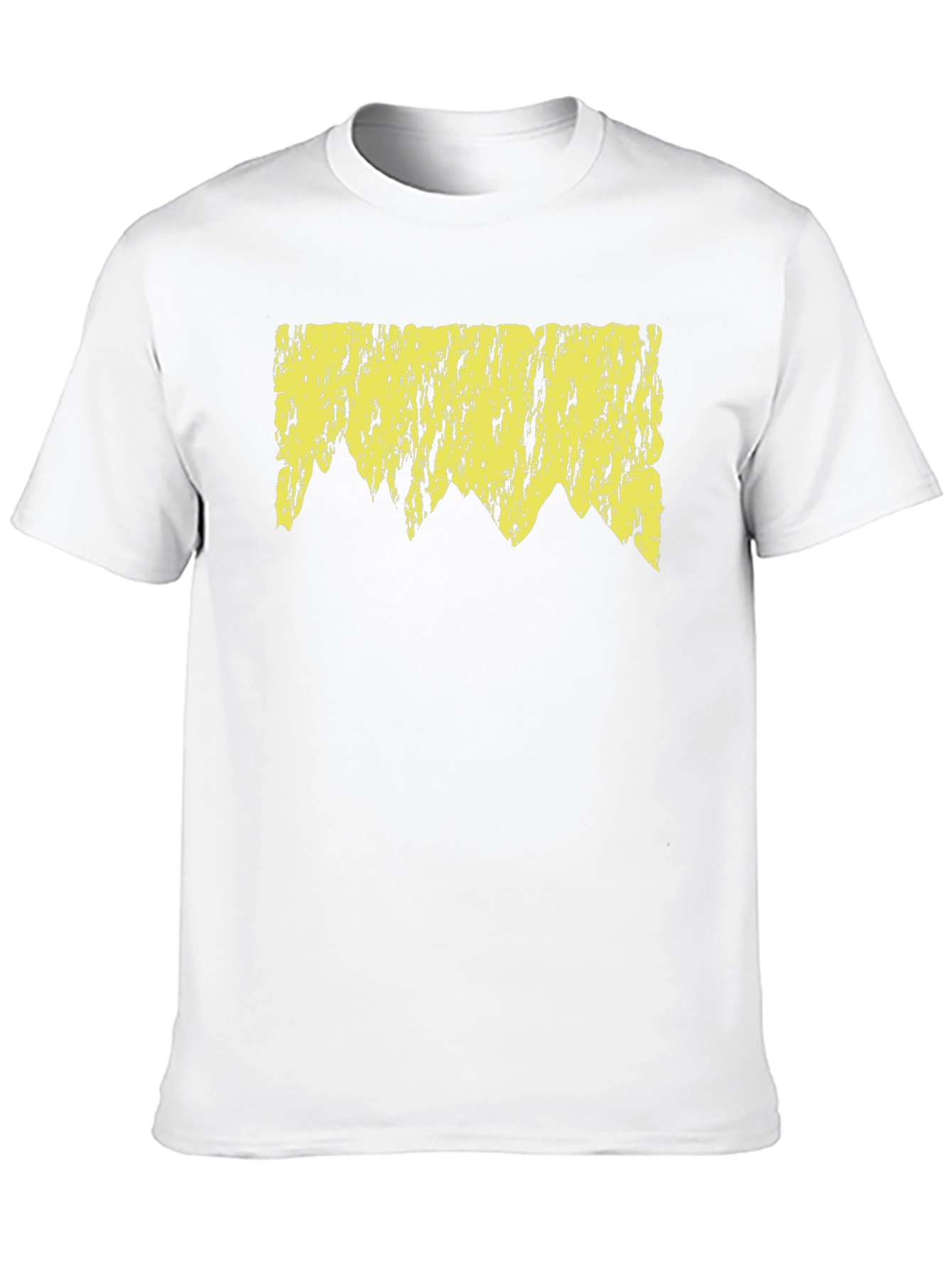 Abstract Mountain Graphic Tee - Black