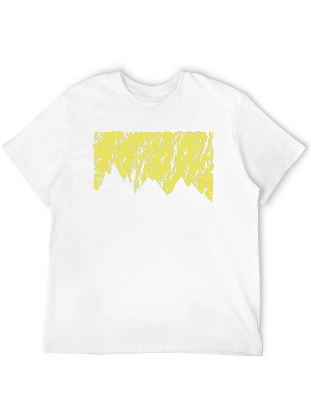 Abstract Mountain Graphic Tee - Black
