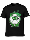 Gaming Controller T-Shirt - Green Smoke Design