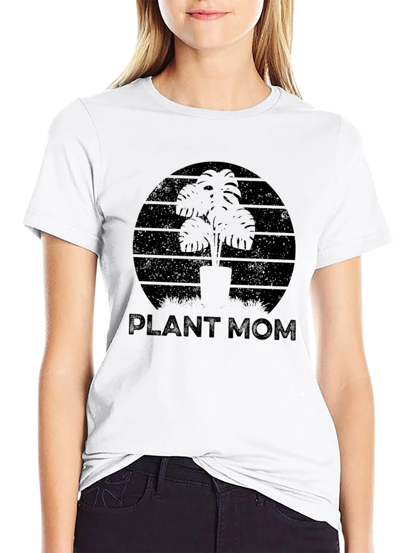 Plant Mom Graphic T-Shirt - Black