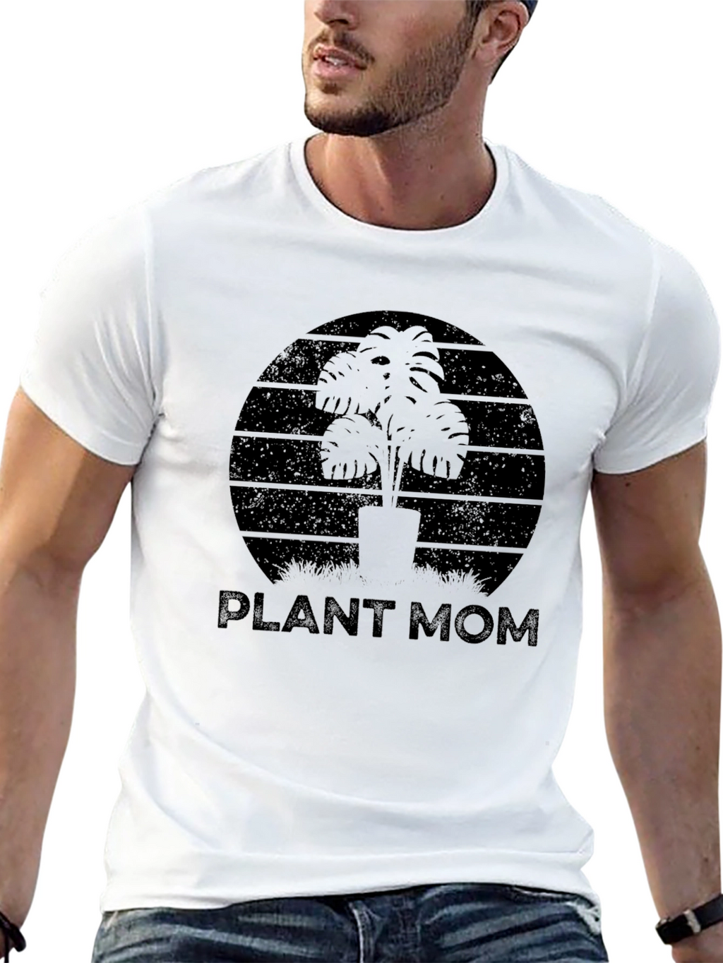 Plant Mom Graphic T-Shirt - Black