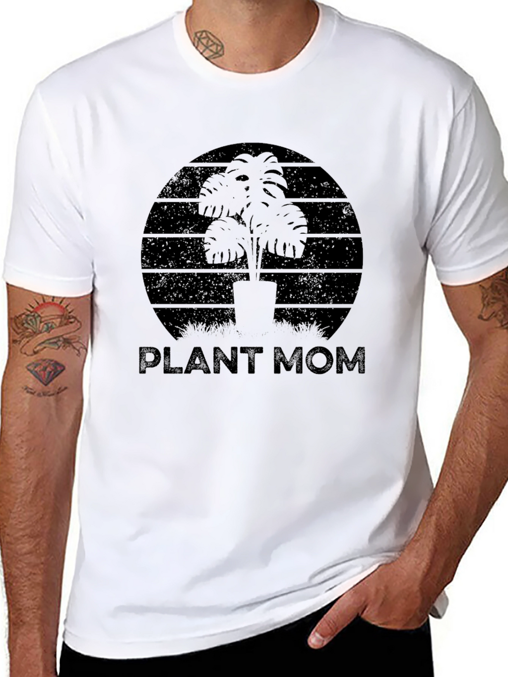 Plant Mom Graphic T-Shirt - Black