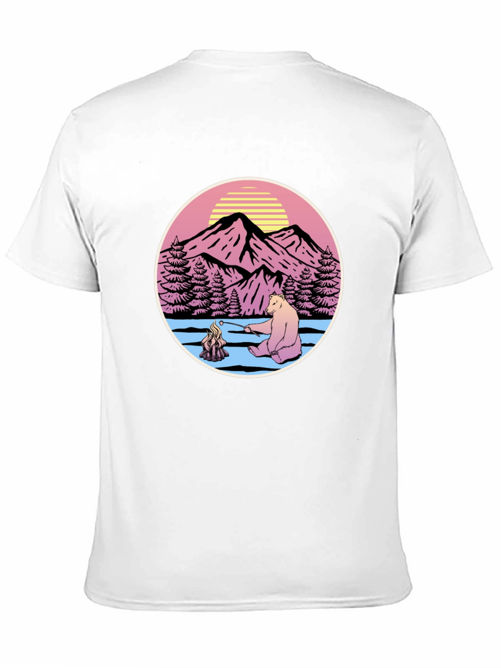 Retro Bear Campfire T-Shirt