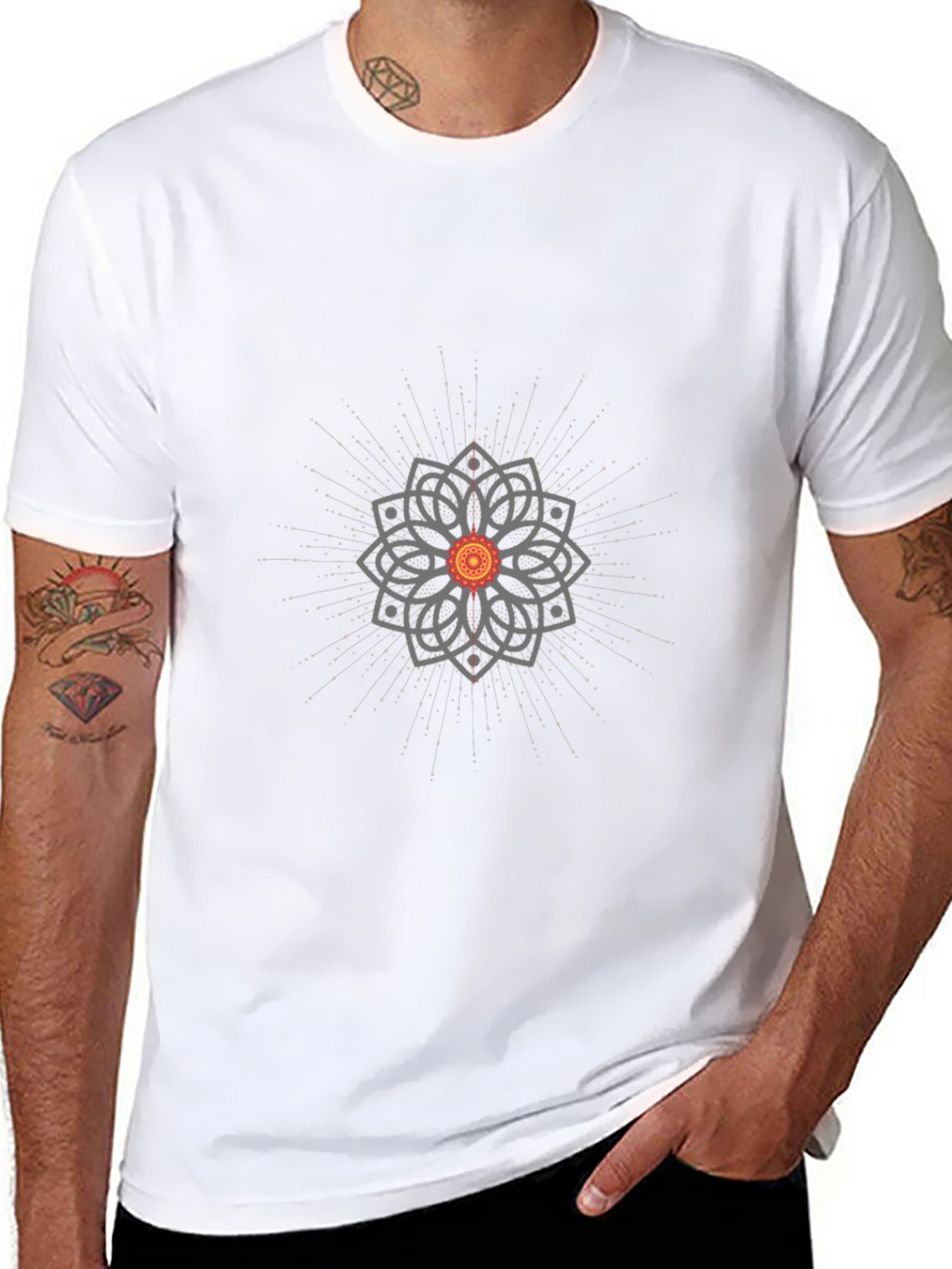 Black Mandala Graphic Tee