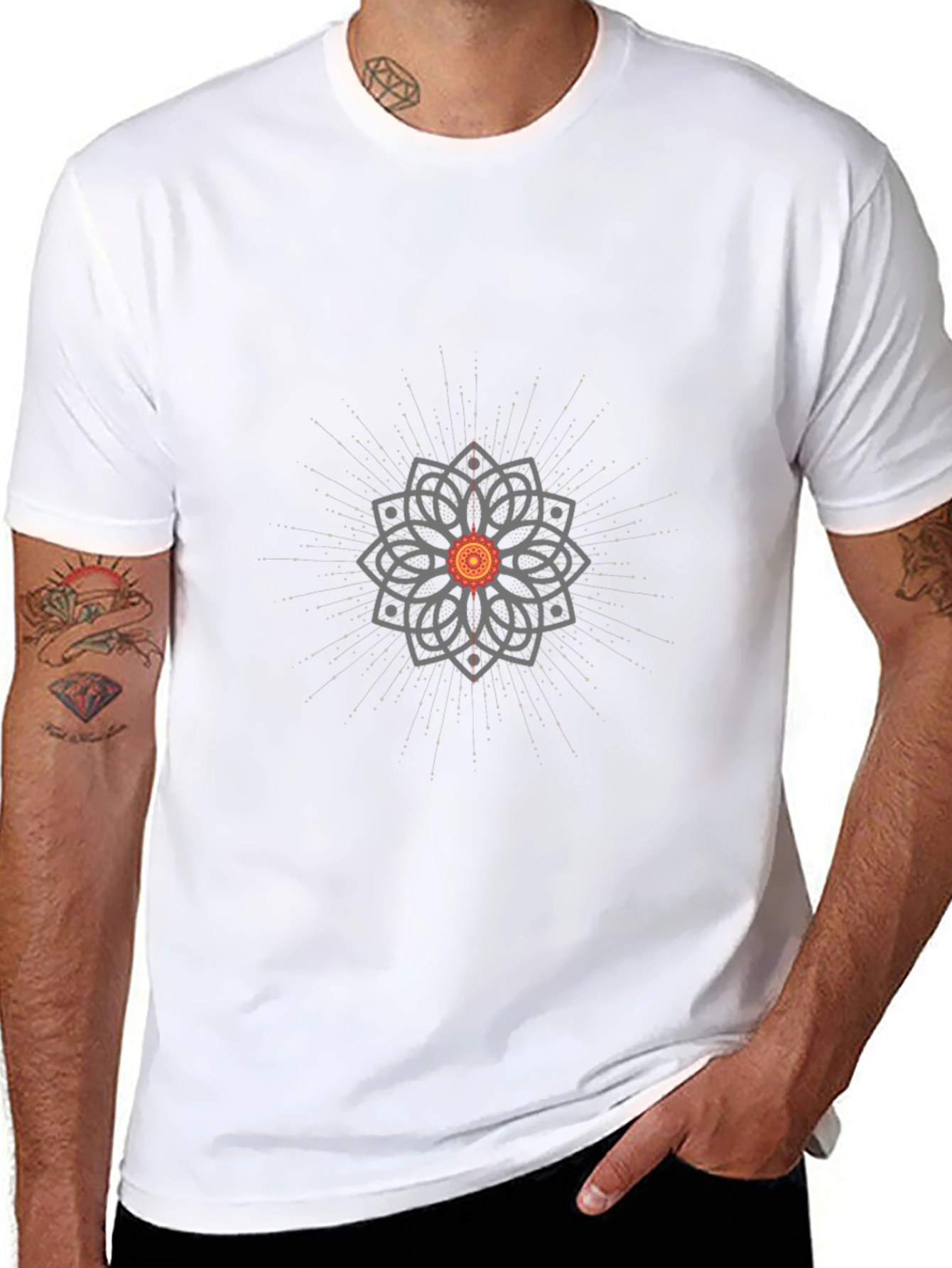 Black Mandala Graphic Tee
