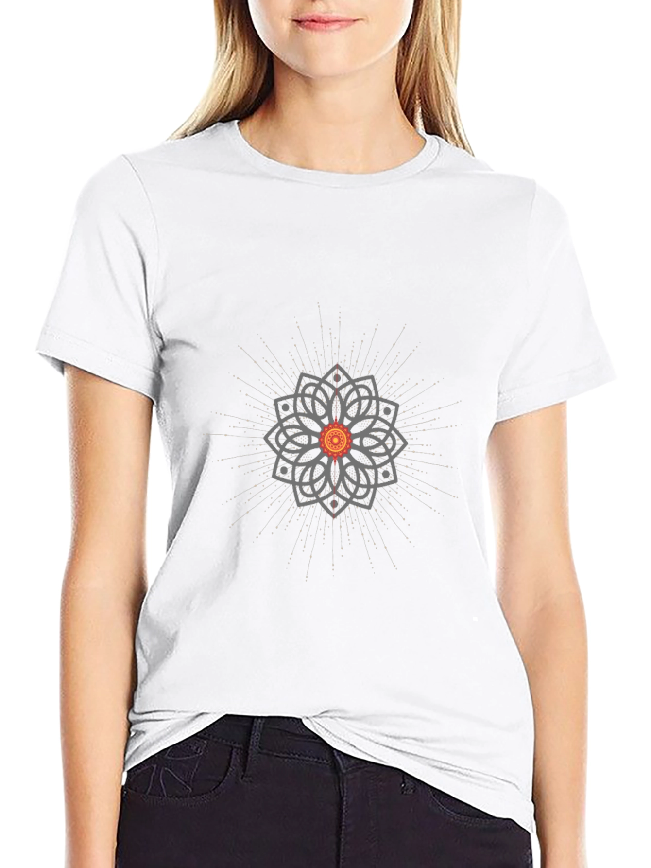 Black Mandala Graphic Tee