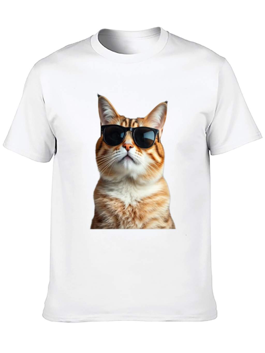 Cool Cat T-Shirt - Black Cotton Tee