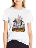 Laser Cat T-Shirt - Urban Cat Graphic Tee