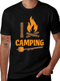 I Love Camping T-Shirt - Bonfire Marshmallow Graphic Tee