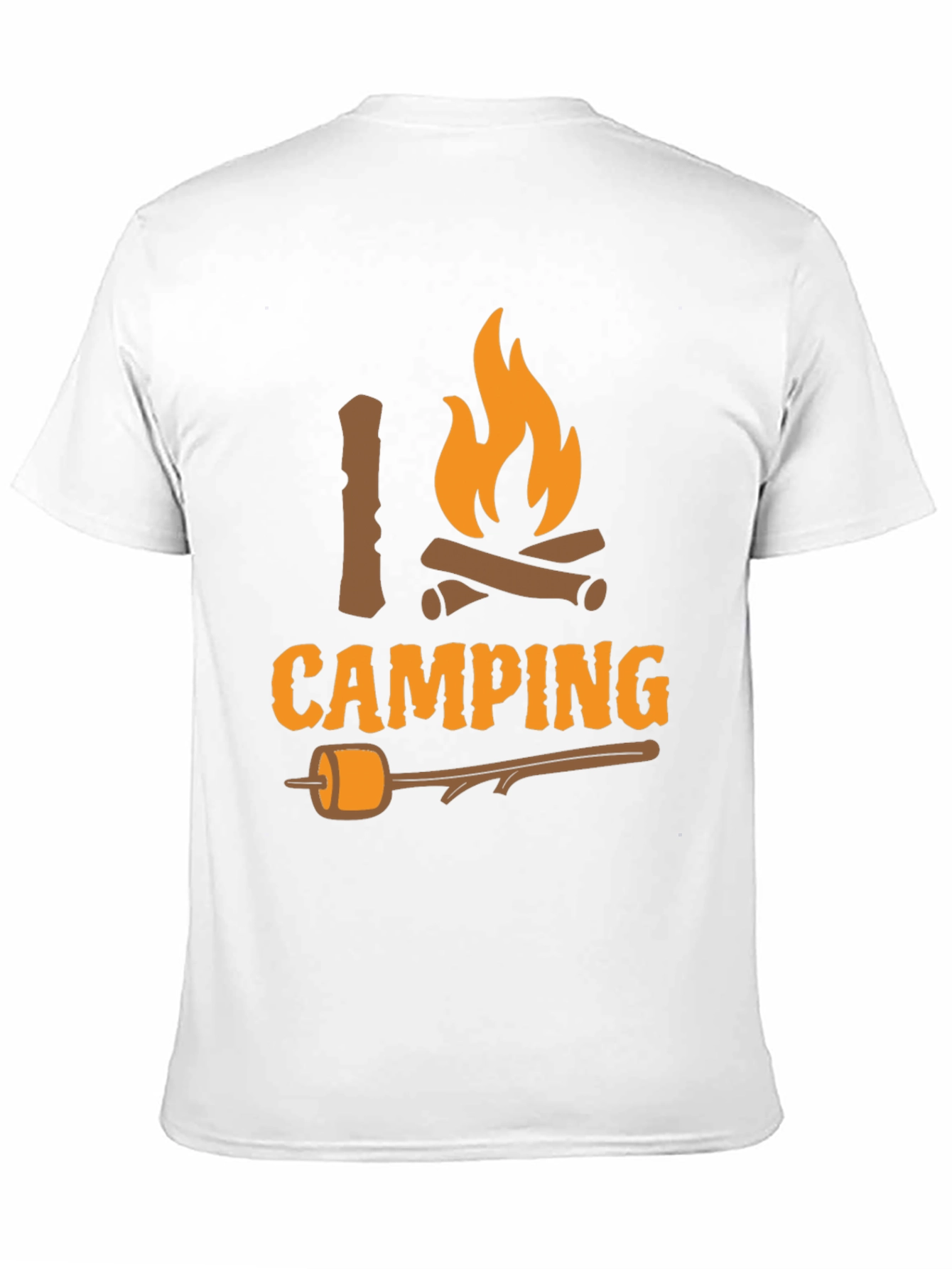 I Love Camping T-Shirt - Bonfire Marshmallow Graphic Tee