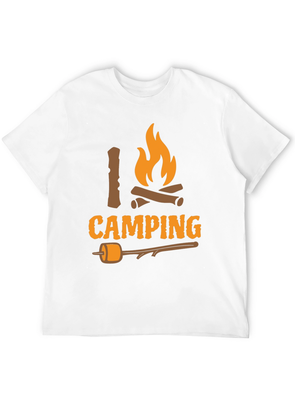 I Love Camping T-Shirt - Bonfire Marshmallow Graphic Tee