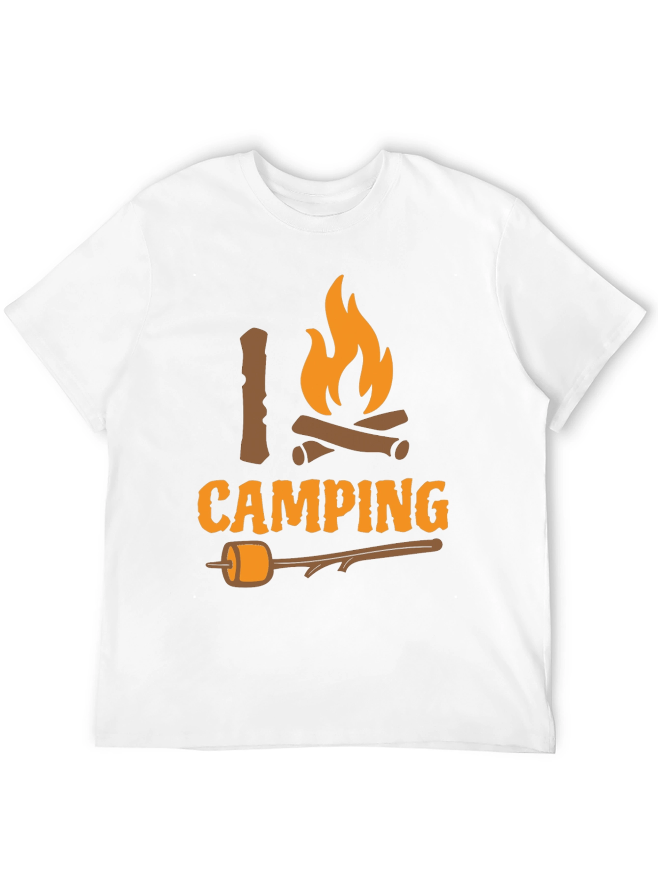 I Love Camping T-Shirt - Bonfire Marshmallow Graphic Tee