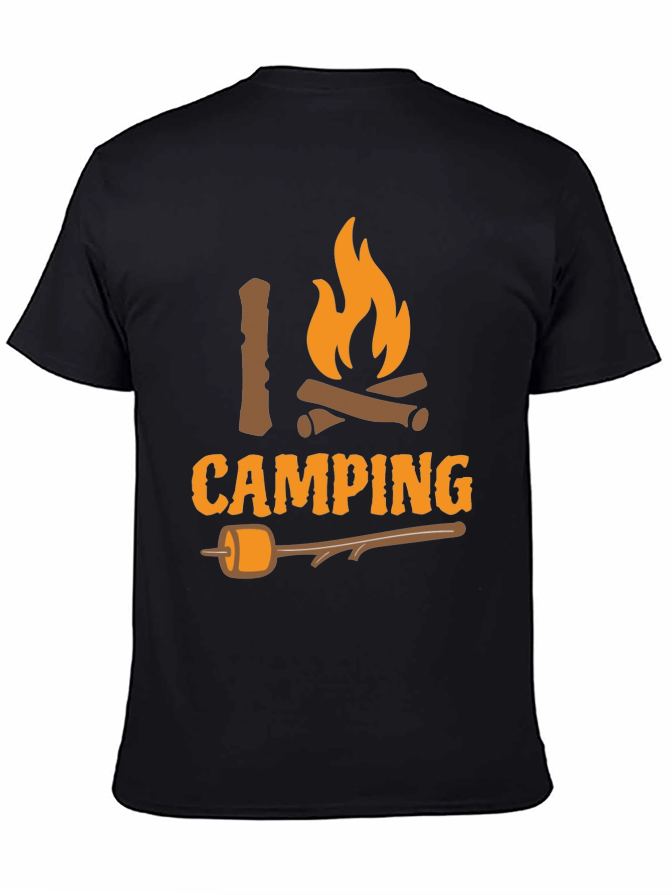 I Love Camping T-Shirt - Bonfire Marshmallow Graphic Tee