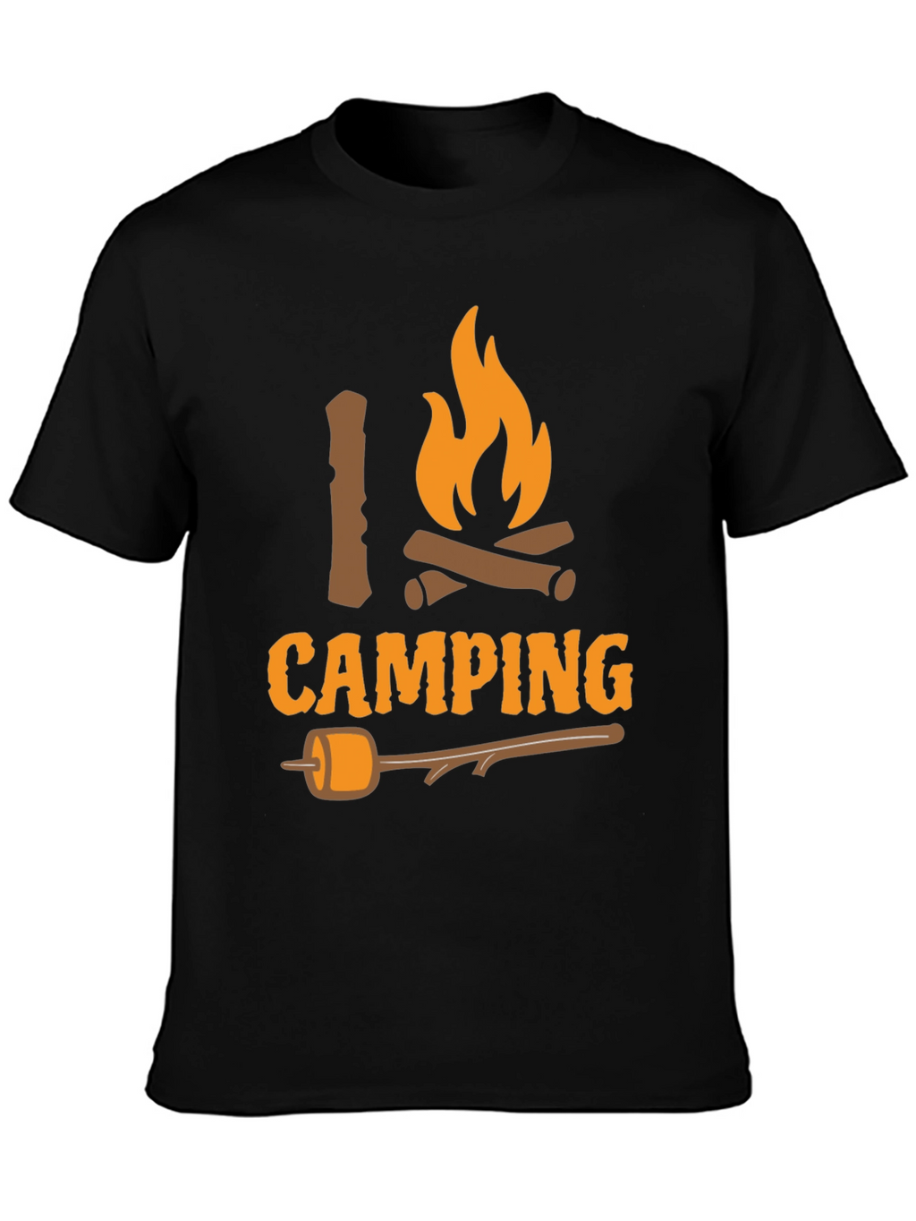 I Love Camping T-Shirt - Bonfire Marshmallow Graphic Tee