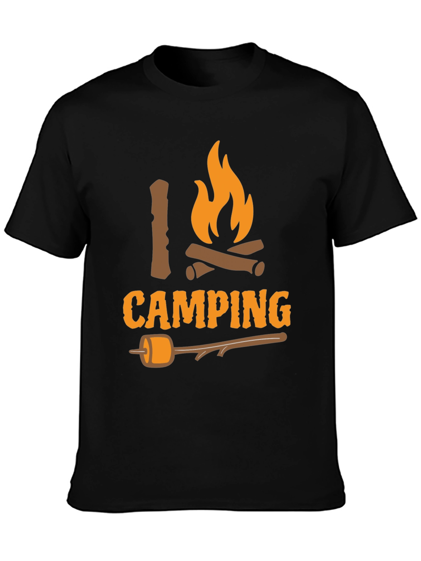 I Love Camping T-Shirt - Bonfire Marshmallow Graphic Tee