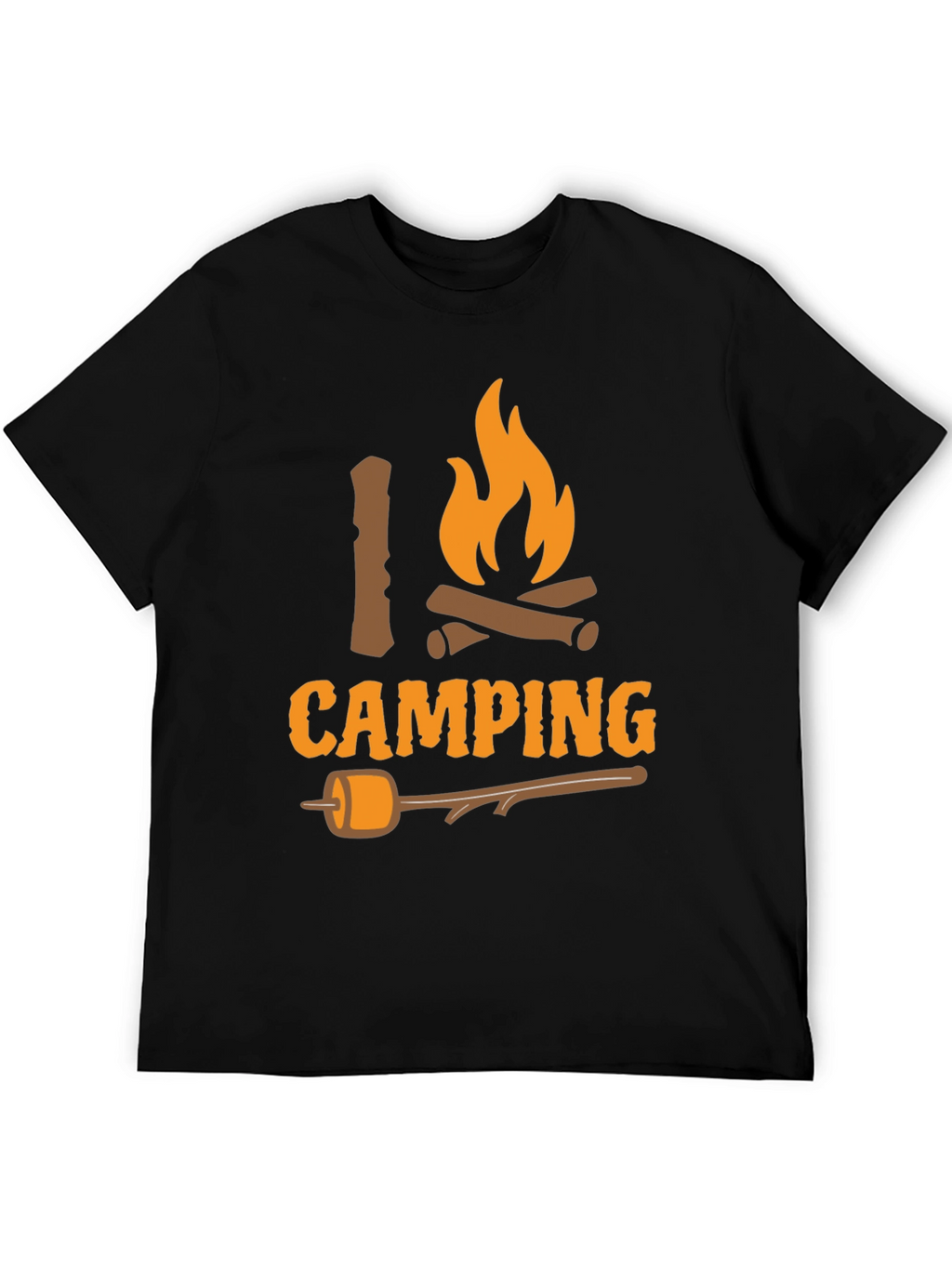 I Love Camping T-Shirt - Bonfire Marshmallow Graphic Tee