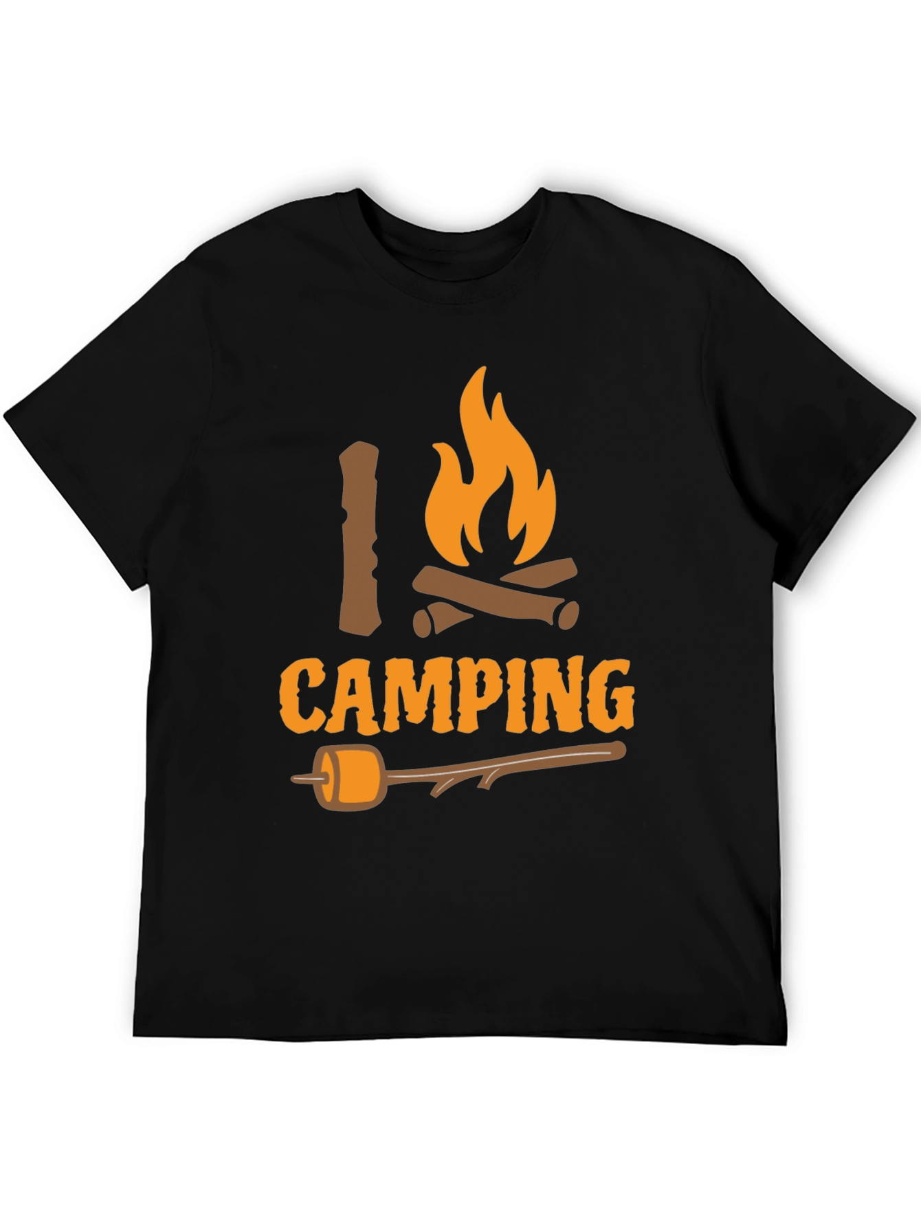 I Love Camping T-Shirt - Bonfire Marshmallow Graphic Tee