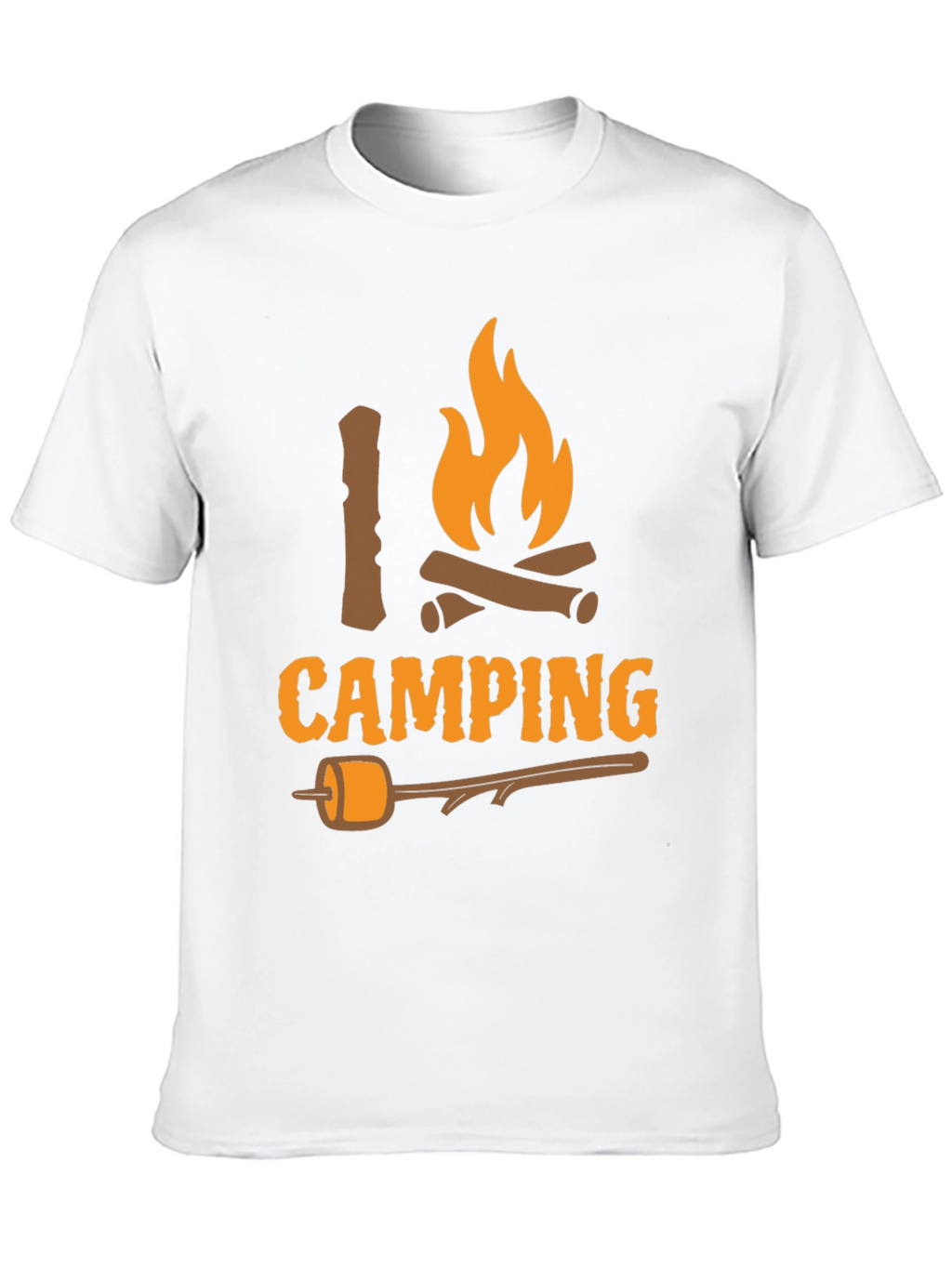 I Love Camping T-Shirt - Bonfire Marshmallow Graphic Tee