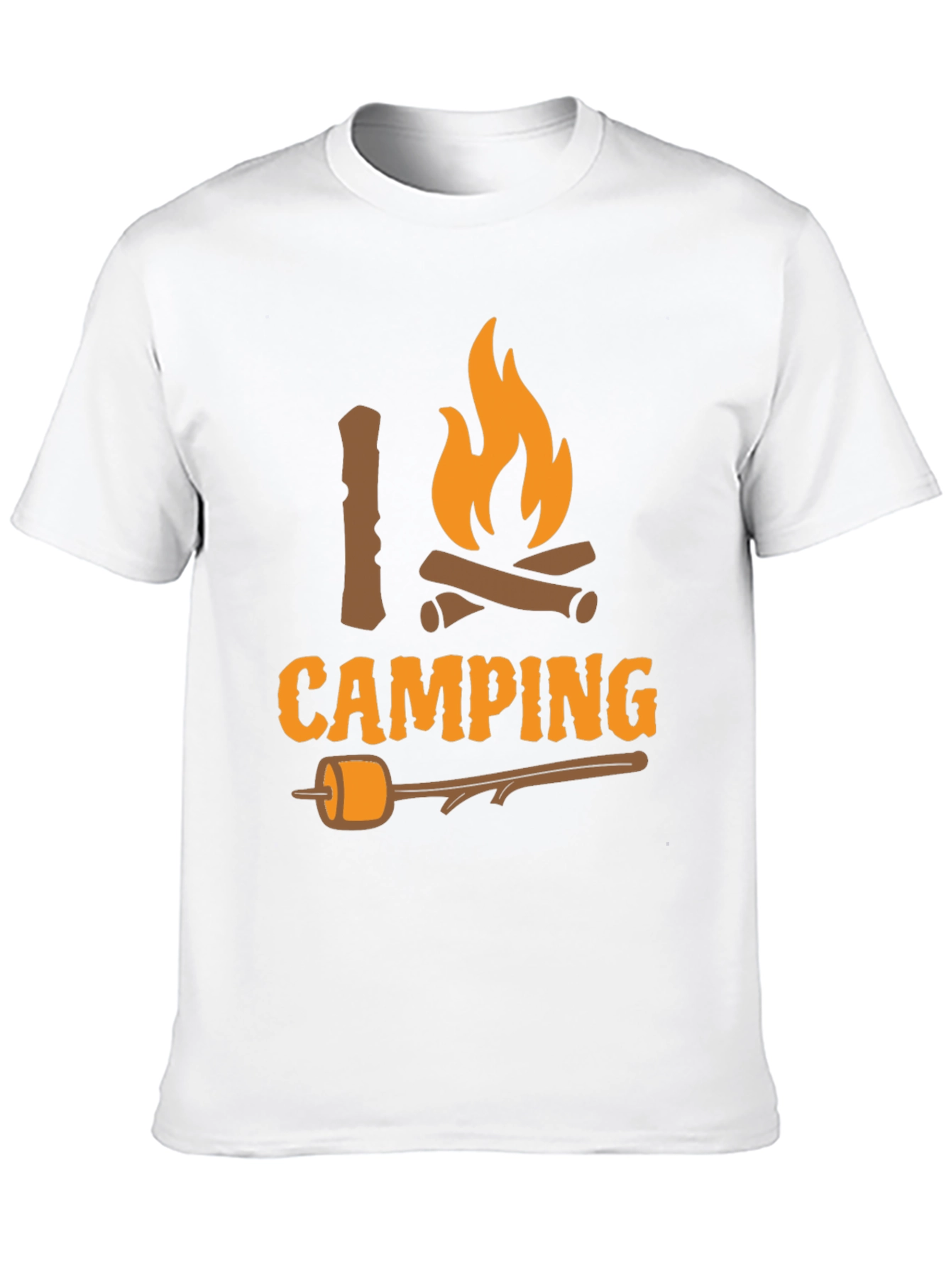 I Love Camping T-Shirt - Bonfire Marshmallow Graphic Tee