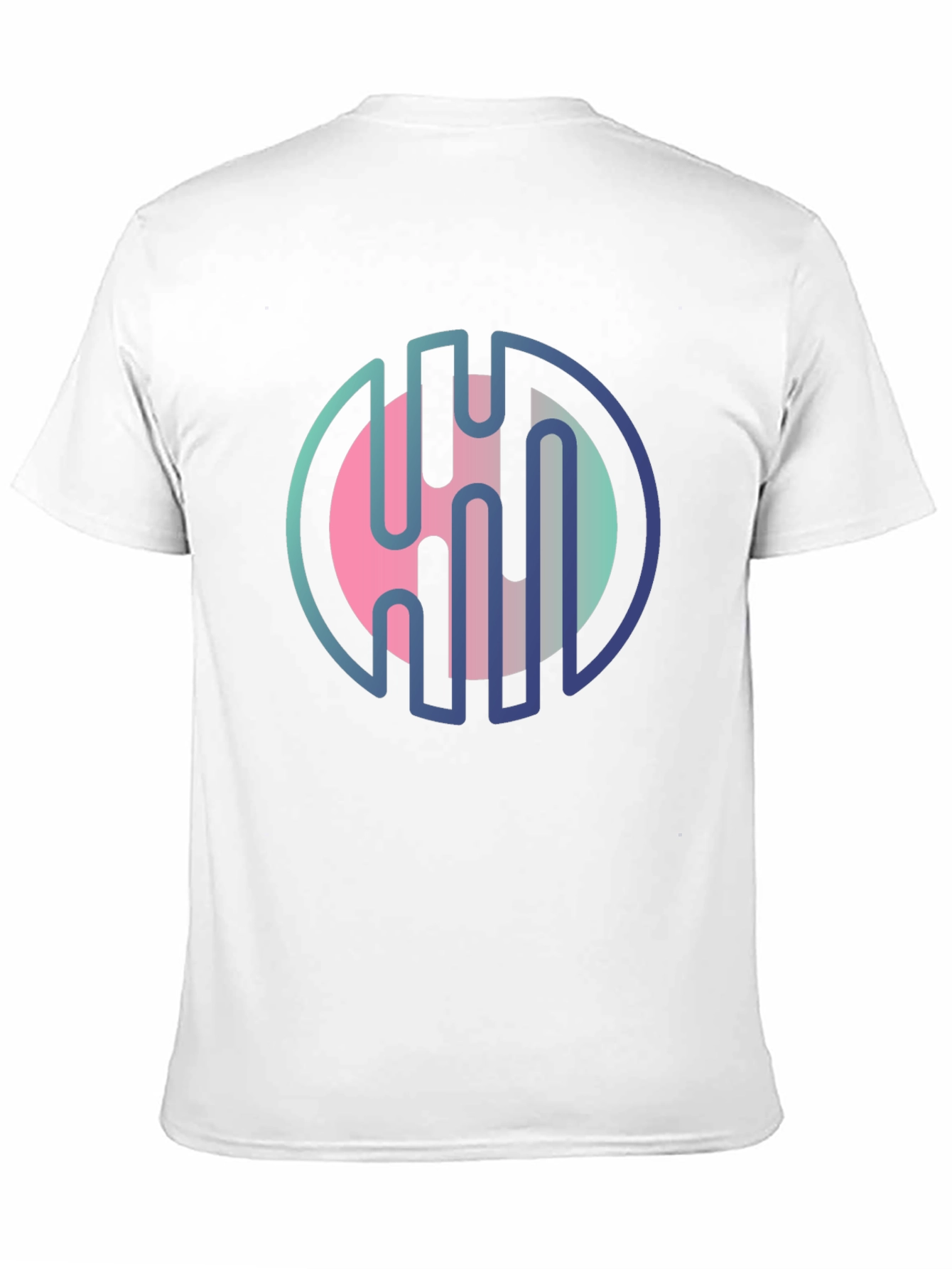 Modern Abstract Graphic Print Black T-Shirt