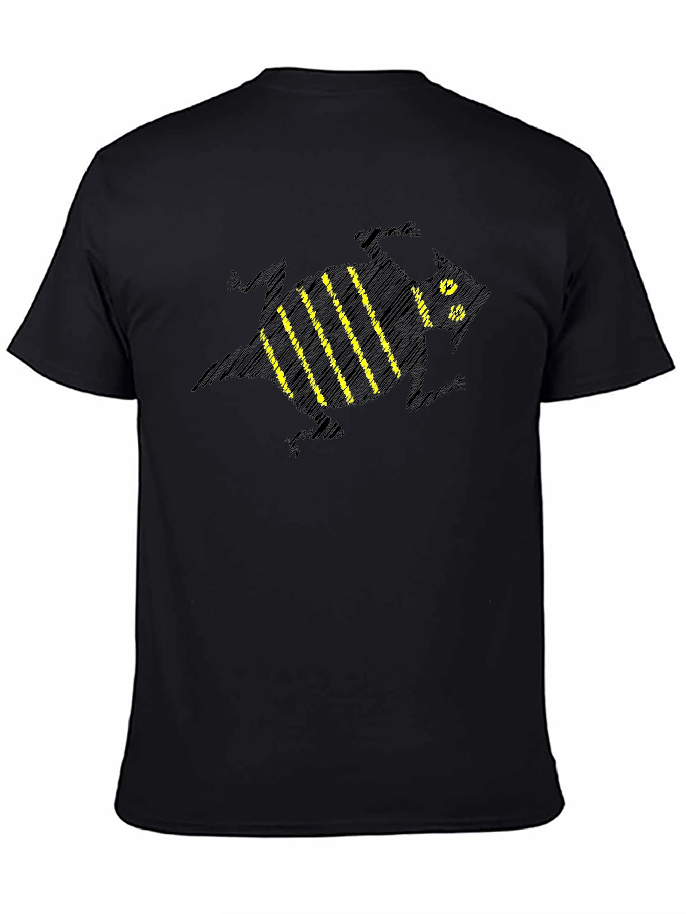 Striped Bee Graphic T-Shirt