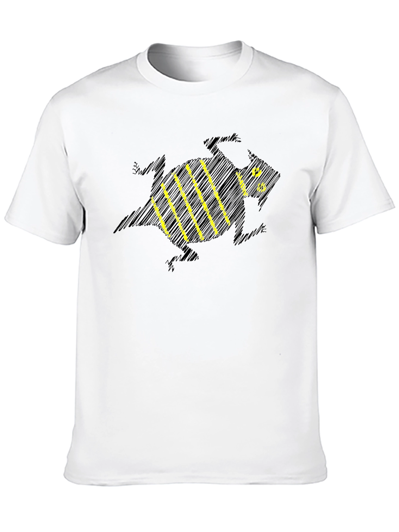 Striped Bee Graphic T-Shirt