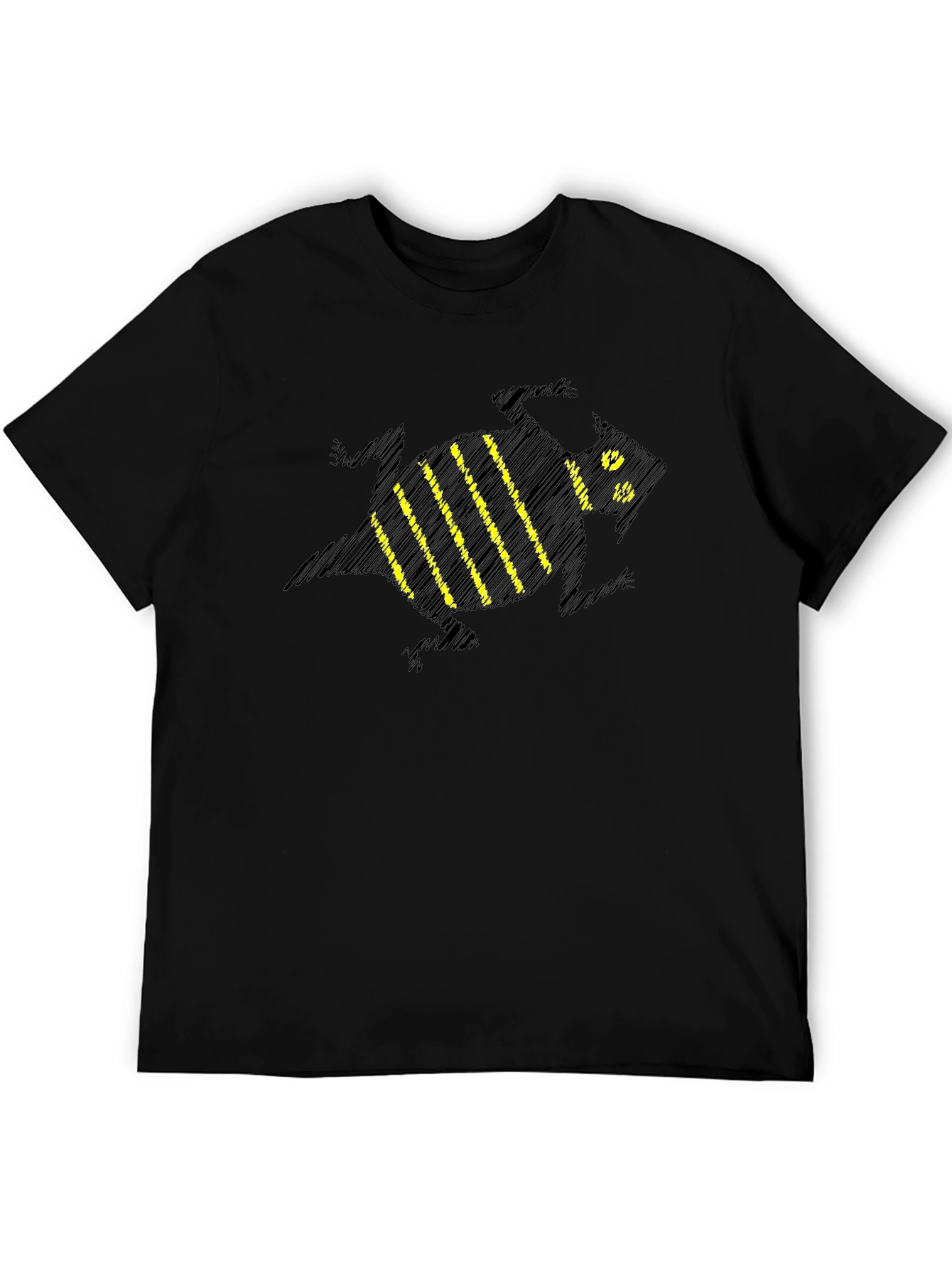 Striped Bee Graphic T-Shirt