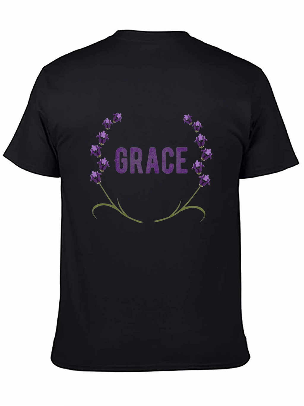Grace Lavender Wreath T-Shirt - Elegant & Stylish