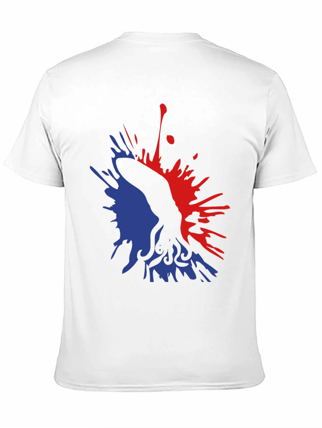 Abstract Octopus Ink Splatter Graphic Tee - Black