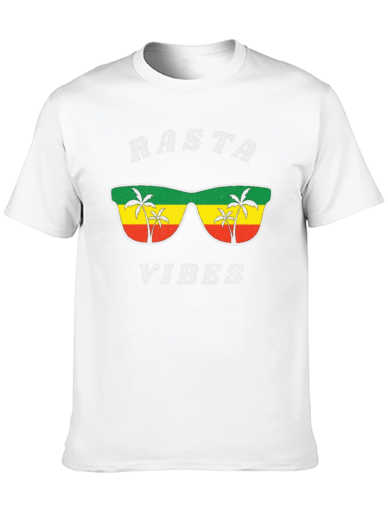 Rasta Vibes Graphic Tee - Cool Jamaican Style Shirt