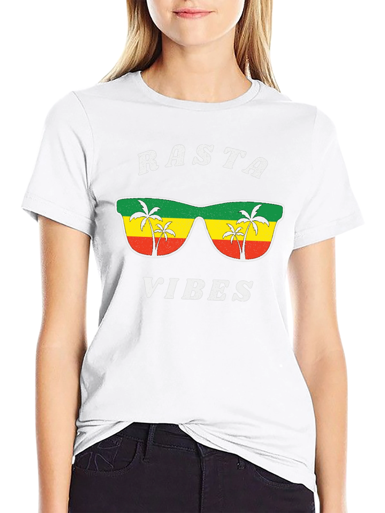 Rasta Vibes Graphic Tee - Cool Jamaican Style Shirt